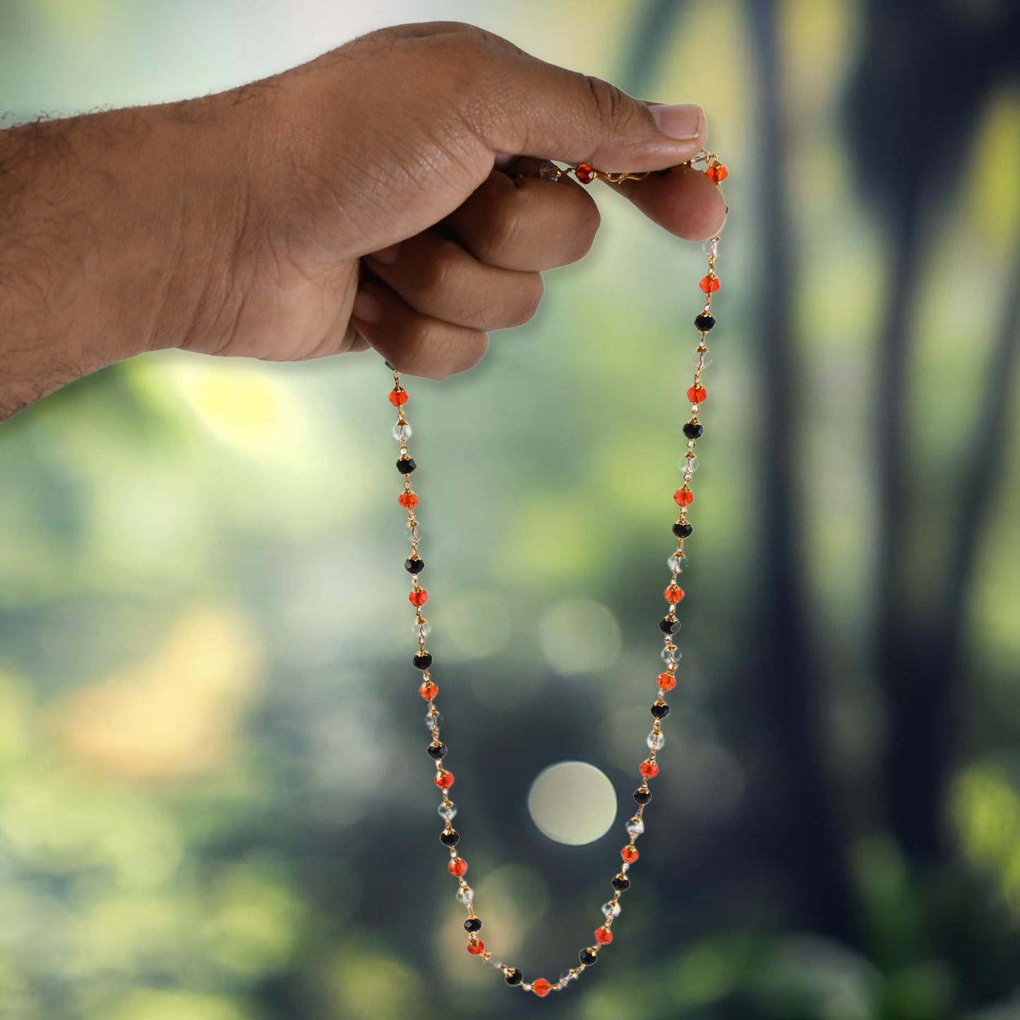 Natural Crystal Mala Beads for Meditation and Wellness