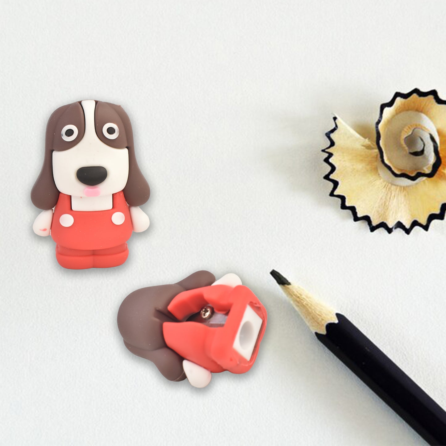 Cartoon 2 in 1 Cute Eraser with Pencil Sharpener (1 Pc / Mix Design)