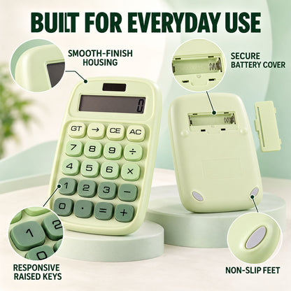 Mechanical Switch Desktop Calculator with Large Keys and LCD Display (1 Pc)