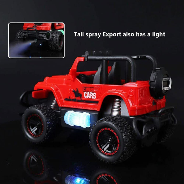 17864 Mist Spray Race Car Toy Off Road Speed Car With Smoke (Water Sprayer Mist With Light) High Strength Climbing Power & Smoke Effect (Color May Vary), Kids