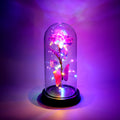 LED Decorative Rose in Plastic Dome – Romantic Battery-Operated Light
