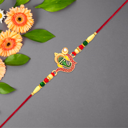 Ganpati Rakhi ready to gift on Rakshabandhan