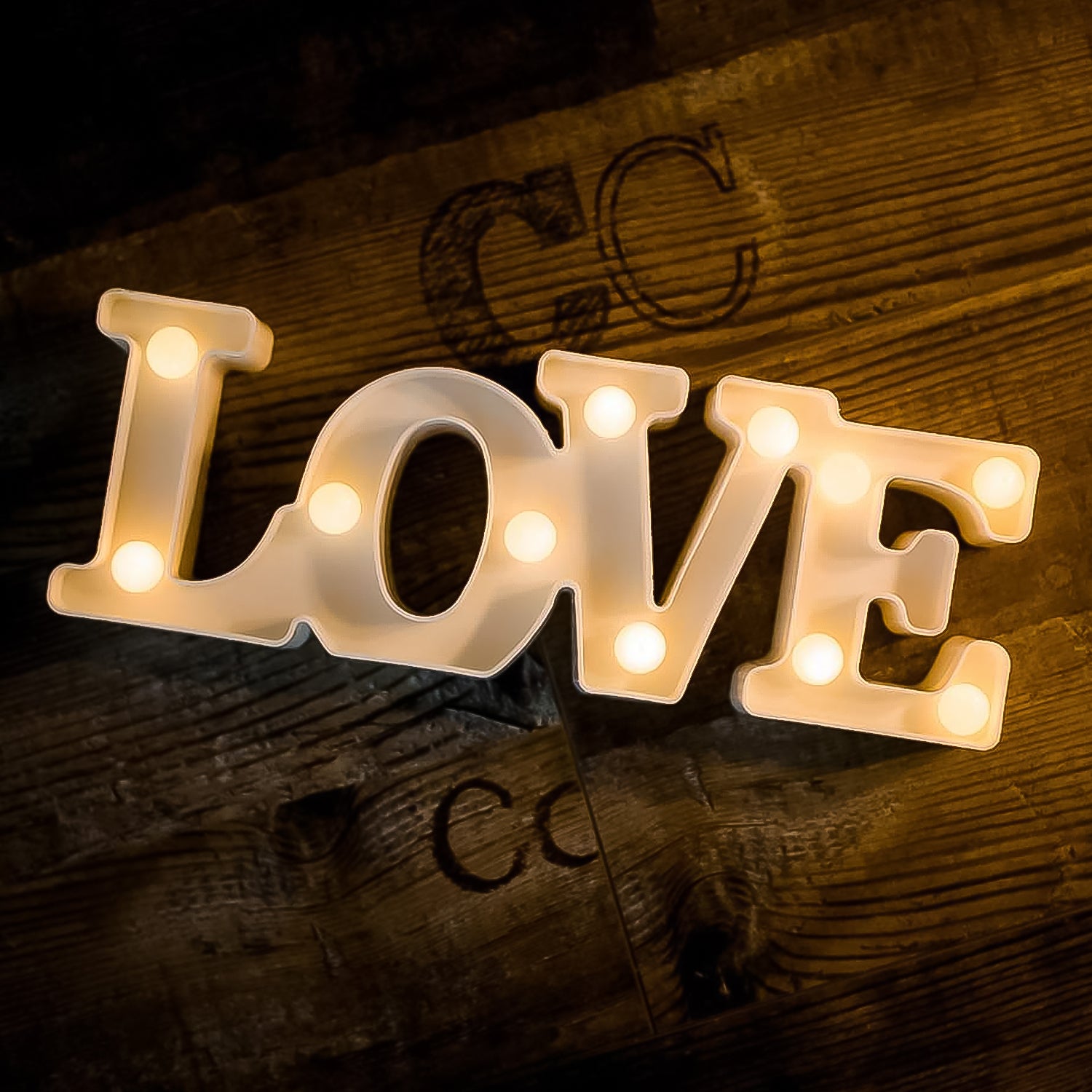 Love Shaped LED Decorative Night Light (1 Pc)