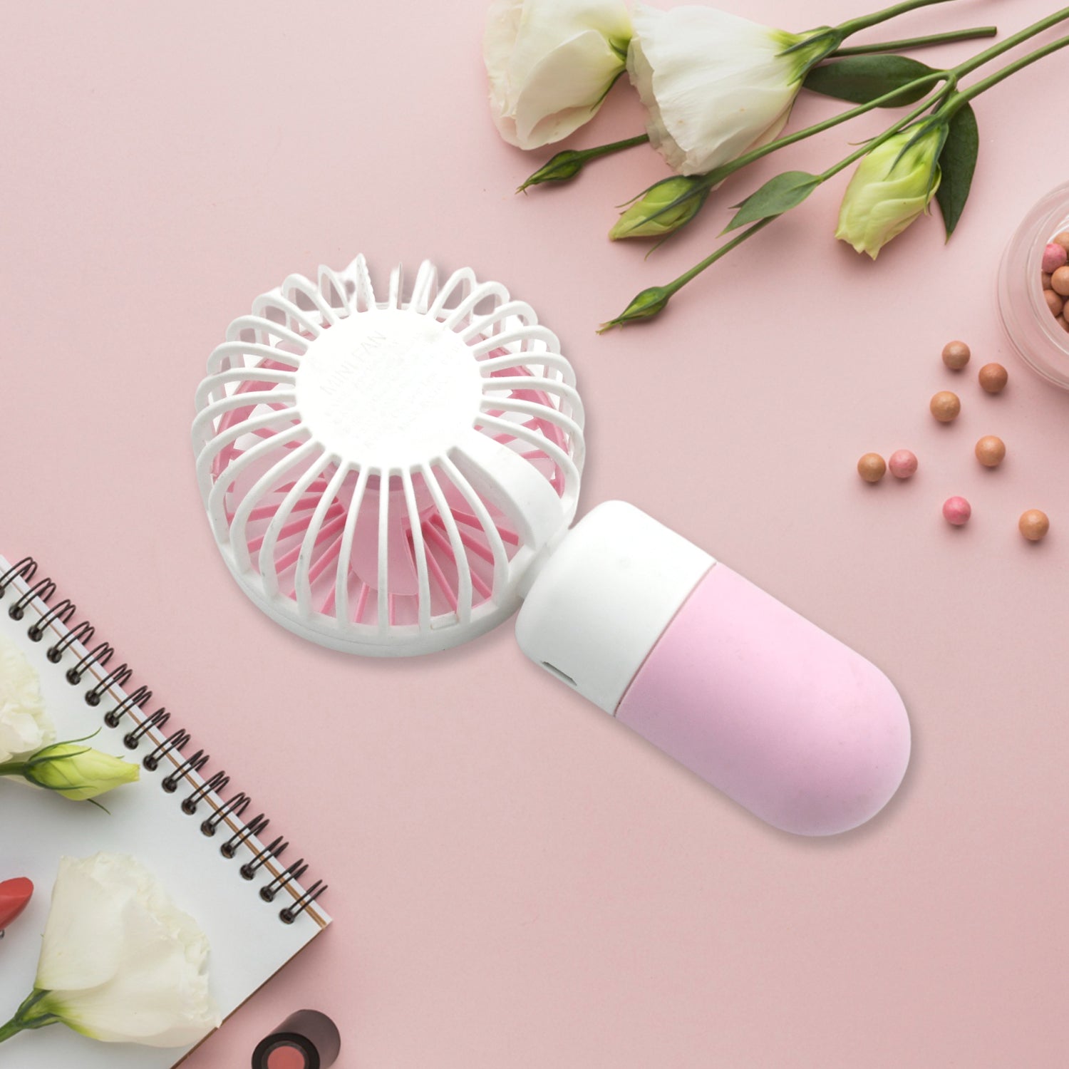 Portable Small Electric Fan – Rechargeable Mini Handheld Fan for Students