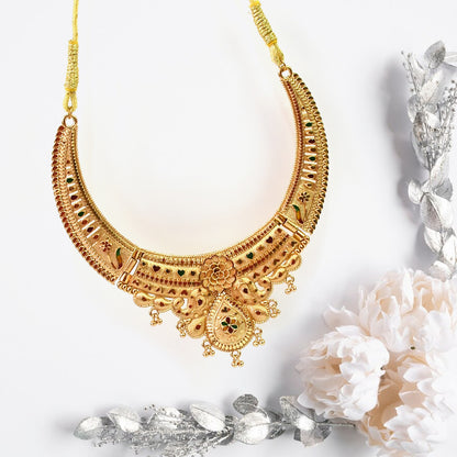 Refined Gold Plated Necklace Set - A Touch of Class