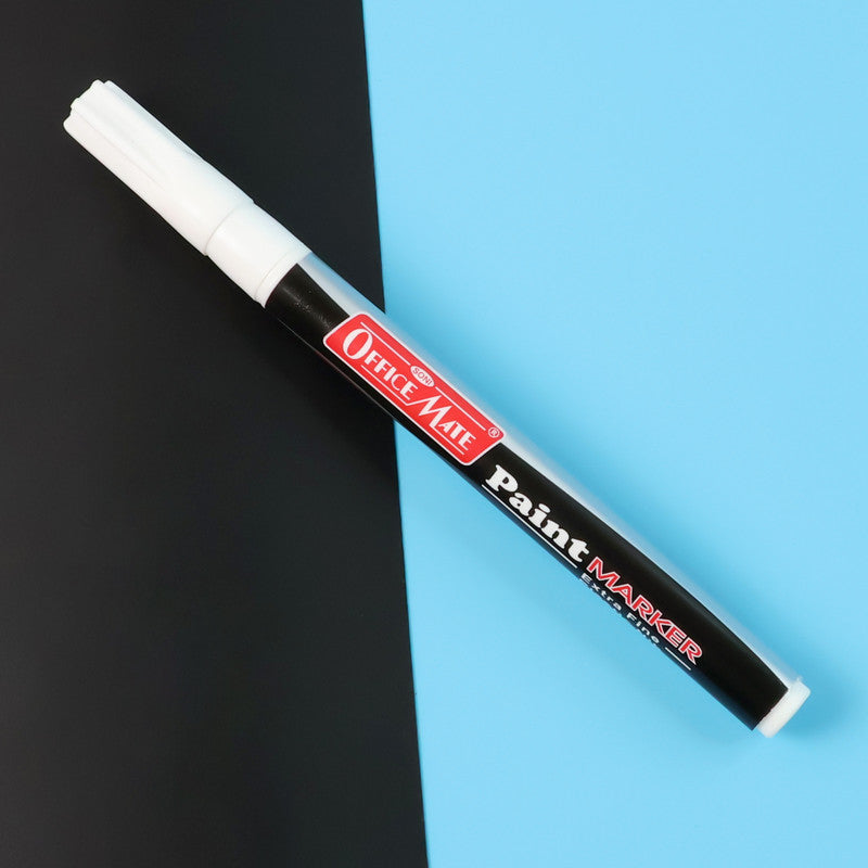 White Paint Marker Pen – Extra Fine Tip for Permanent Marking on All Surfaces