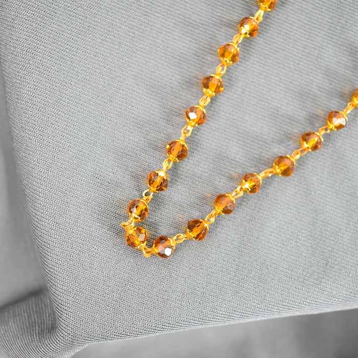 Orange Crystal Mala: Divine Clarity and Spiritual Connection