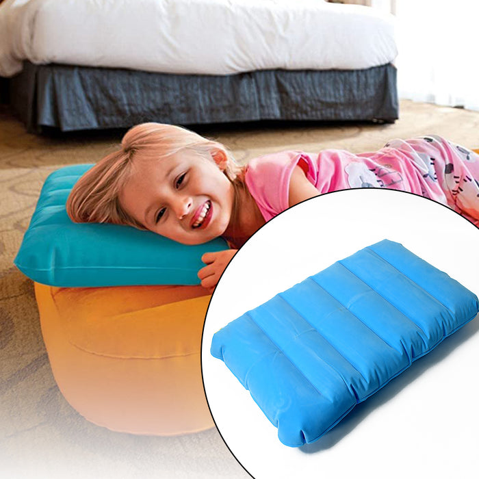 Inflatable Camping Pillows, Travelling Air Pillow Soft Comfortable Air Inflatable Travel Pillow  (48×30 Cm / 1 pc)