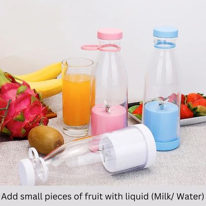 Blender Portable Juicer with 6 Blades 380 Ml Multicolor