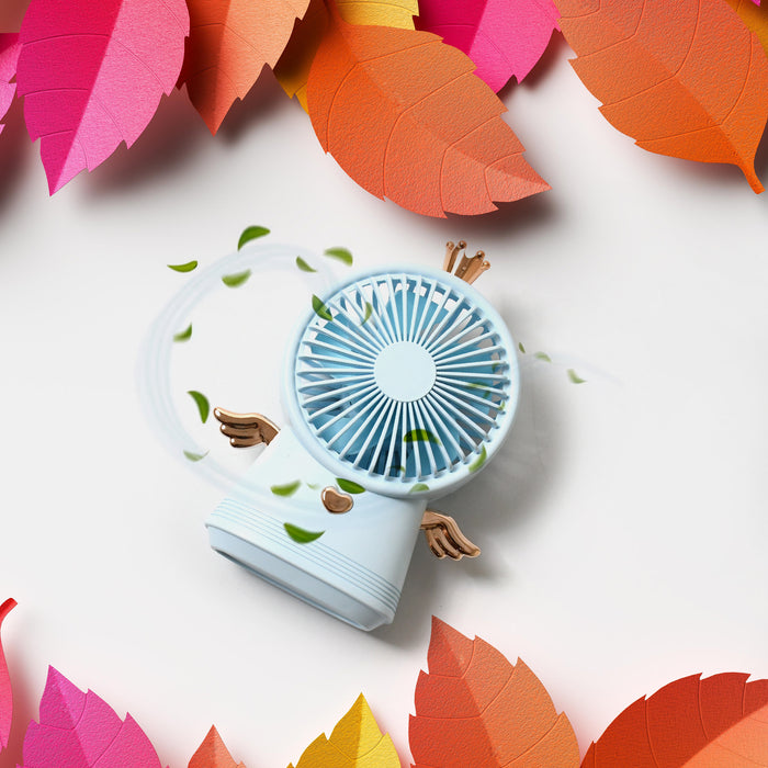 Cute Electric Mini Handheld Fan, Portable USB Rechargeable Mini Fan for Home, Office, Travel and Outdoor Use (1 Pc)