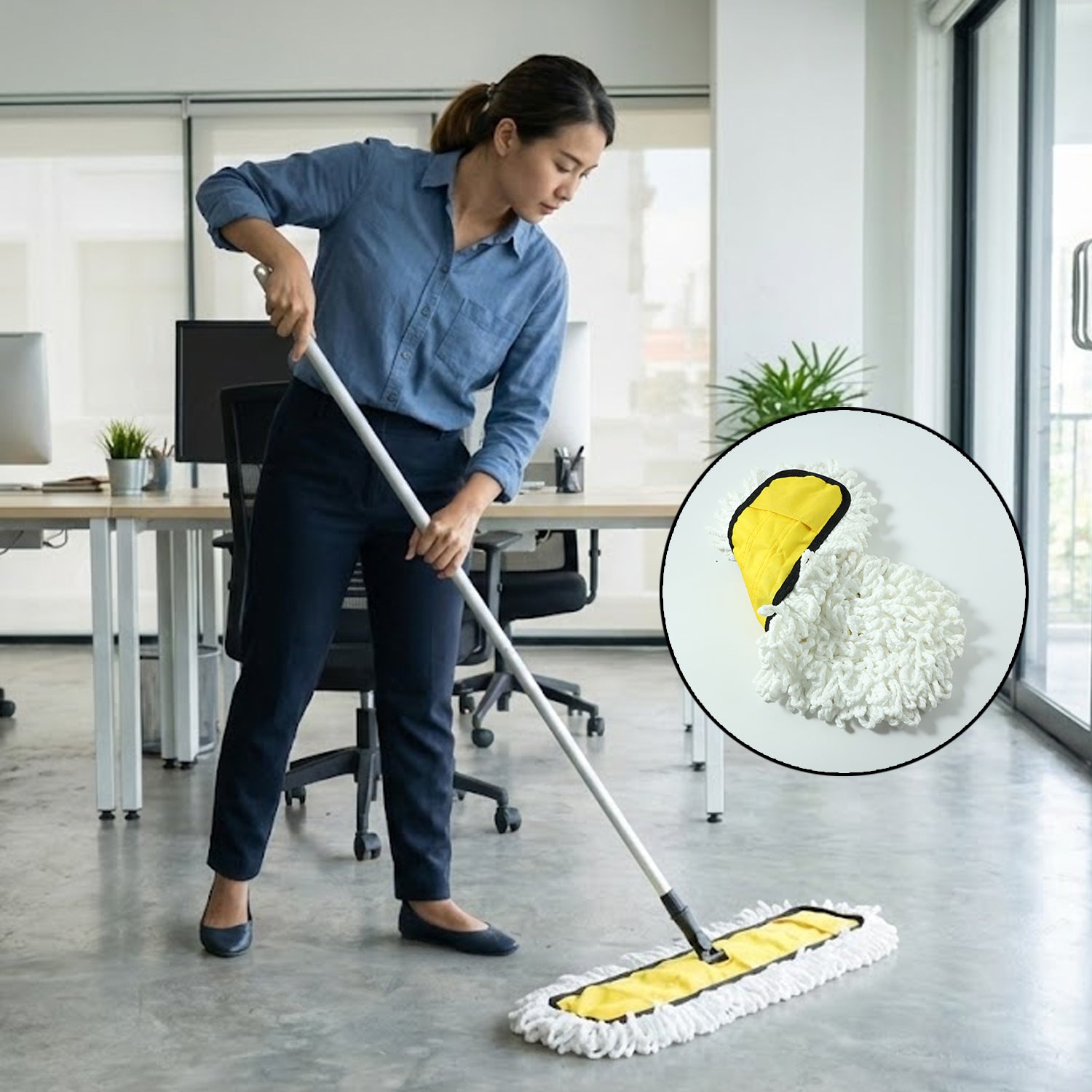Dust Mop Refill - Replacement Mop Head Only - 50cm X 20cm