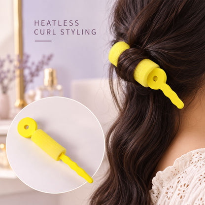 Soft Foam Hair Curling Roller with Locking Strap for Heatless Hairstyling (1 Pc)