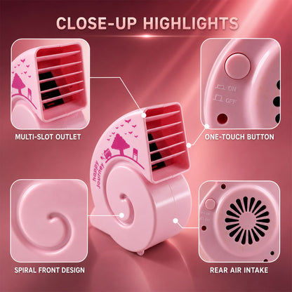 USB Mini Fan – Portable, Quiet & Bright for Any Desk | VoltDesk