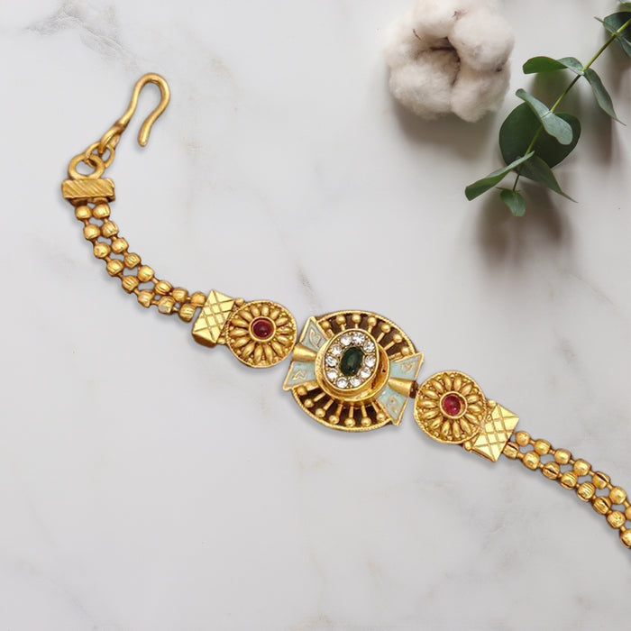 Elegant Gold-Plated Link Bracelet