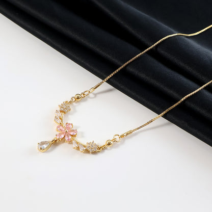 Elegant Flower Pendant Necklace for Women