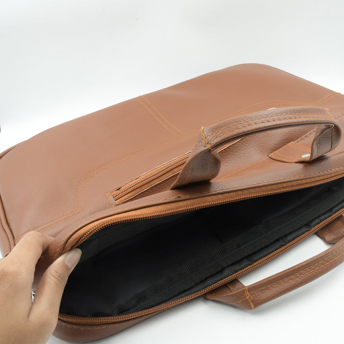 12573 Multipurpose Bag, Shoulder Side Bag Office Laptop Faux Leather Executive Formal Laptop & MacBook Messenger / Office / Travel / Business / Shoulder / Hand / Sling Bag for Men Women with Multiple compartments