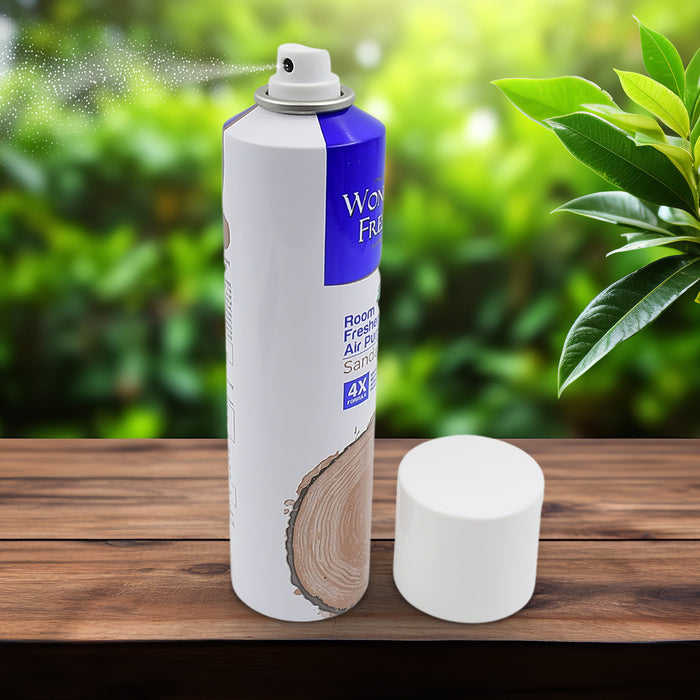 Fresh Air Freshener Spray, Sandalwood Fragrance | Long Lasting Fragrance for Home & Office (Mix Fragrance /  125 Gm)