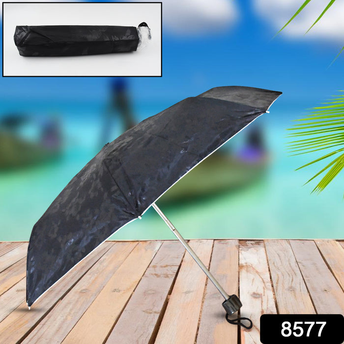 3-Fold Sun Protective Solid Foldable Outdoor Umbrella, Portable Sun, UV Protection Lightweight Rain Umbrella For Girls, Women, Men, Boys (1 pc)