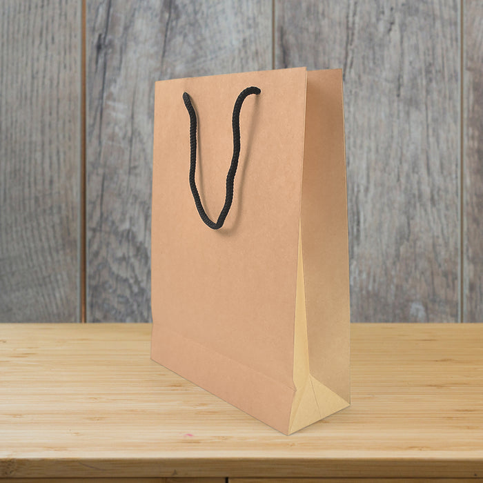 EcoTiny Paper Bag - The Perfect Compact, Eco-Friendly Solution (8x11x3 Inch)