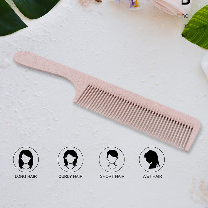 Barber Comb, Lightweight Plastic Comfortable Hair Comb Durable for Bathroom for Salon, Hair Comb Beauty Tool Use For Men & Women (1 Pc)