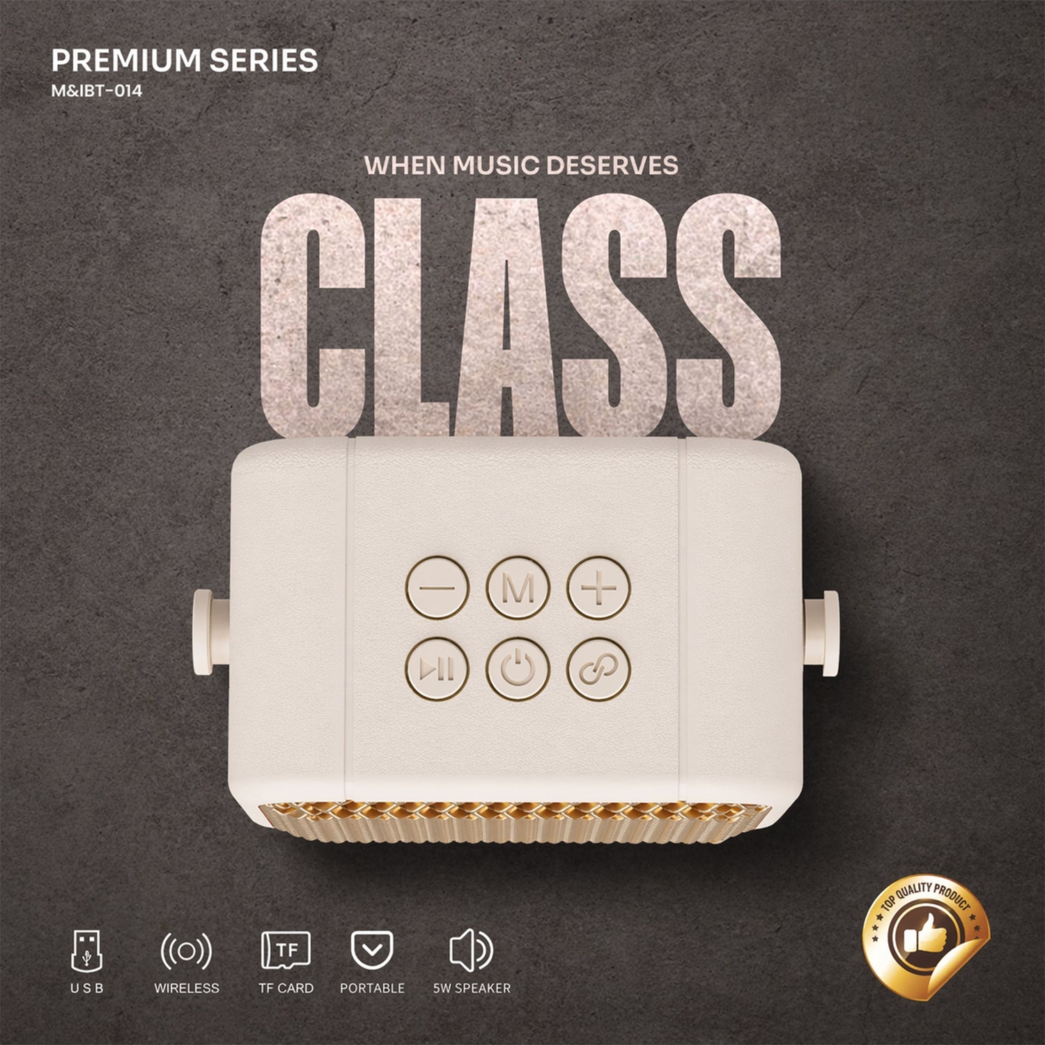 Premium Series 12W Wireless Mini Speaker (1 Pc)