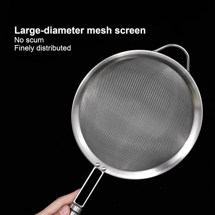 5601 Mesh Sieve Quality Stainless Steel Fine Mesh Strainer with Sturdy Handle and Hook, Ideal for Tea Coffee, Rice, Powder, Fruit Etc Kitchen Food Kitchen Utensil