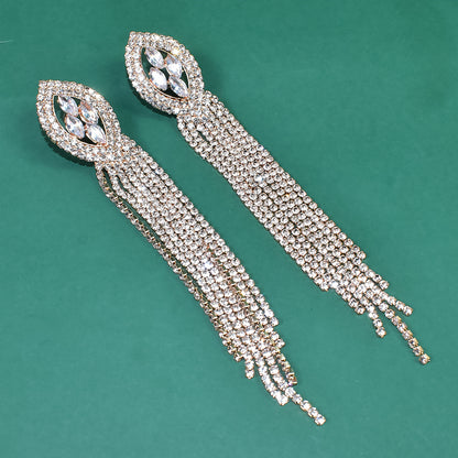 Diamond-Studded Jumka Earrings