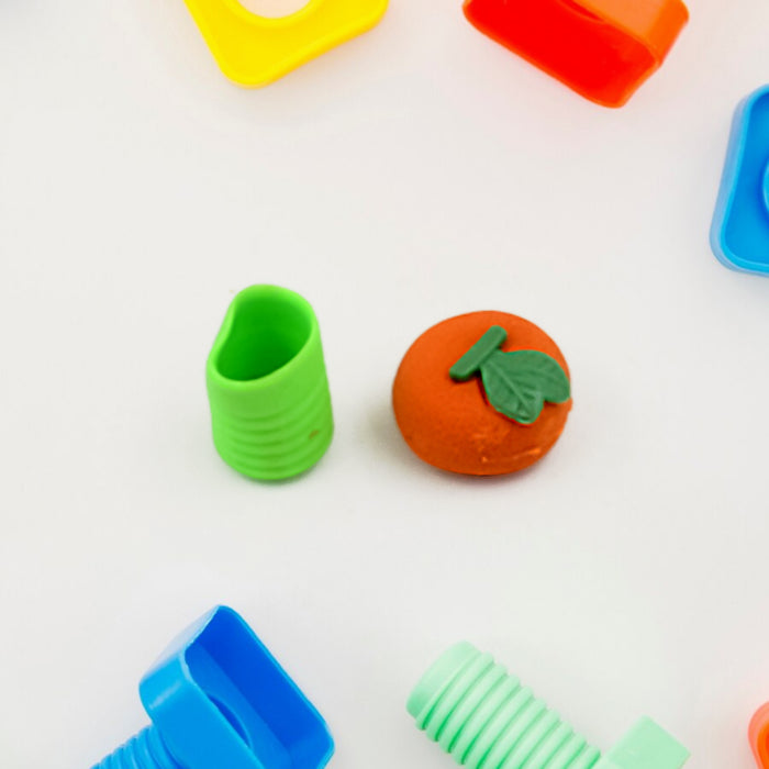 3D Mix Design Fancy & Stylish Colorful Erasers, Mini Eraser Creative Cute Novelty Eraser for Children Different Designs Eraser Set for Return Gift, Birthday Party, School Prize (1 Set)