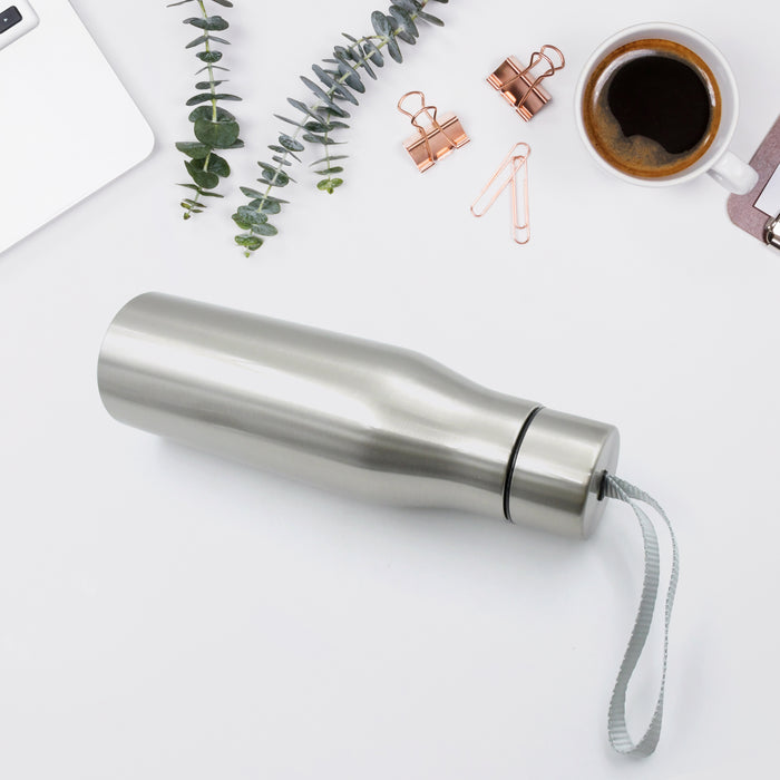 8499 Water Bottle for Office, Thermal Flask, Stainless Steel Water Bottles With Dori Easy to Carry, Fridge Water Bottle, Hot & Cold Drinks, BPA Free, Leakproof, Portable For office/Gym/School 500 ML