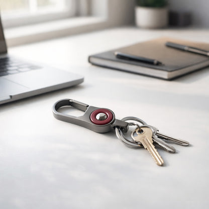 double ring keychain clip