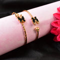 Golden Bangles – Elegant Timeless Polished Gold Pair