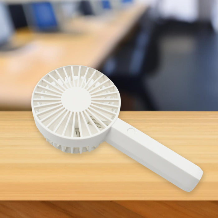 Mini Handheld Fan Portable Rechargeable Mini Fan Easy to Carry, for Home, Office, Travel and Outdoor Use (Battery Not Included)