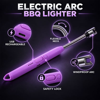 Electric Arc Lighter – USB Rechargeable with 360° Flexible Neck
