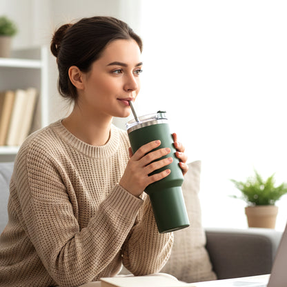 Extra Large Insulated Travel Mug, Tumbler (1200ML - 1 Pc / Mix Color)