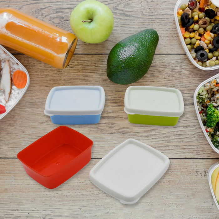 Rectangular Rubber Container Small Plastic Airtight Containers Set, Small Plastic Container Set, Rectangu ...