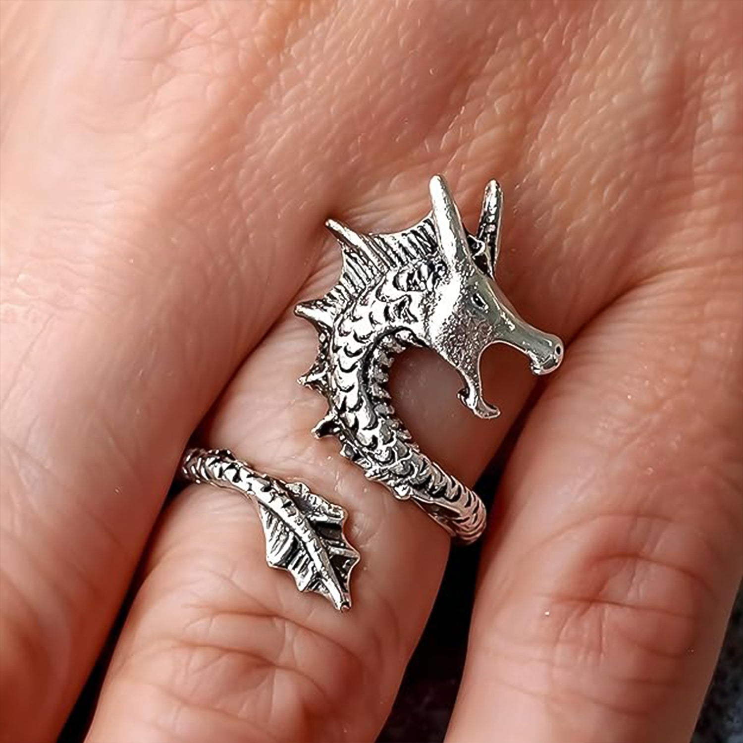 Dragon Faced Rings