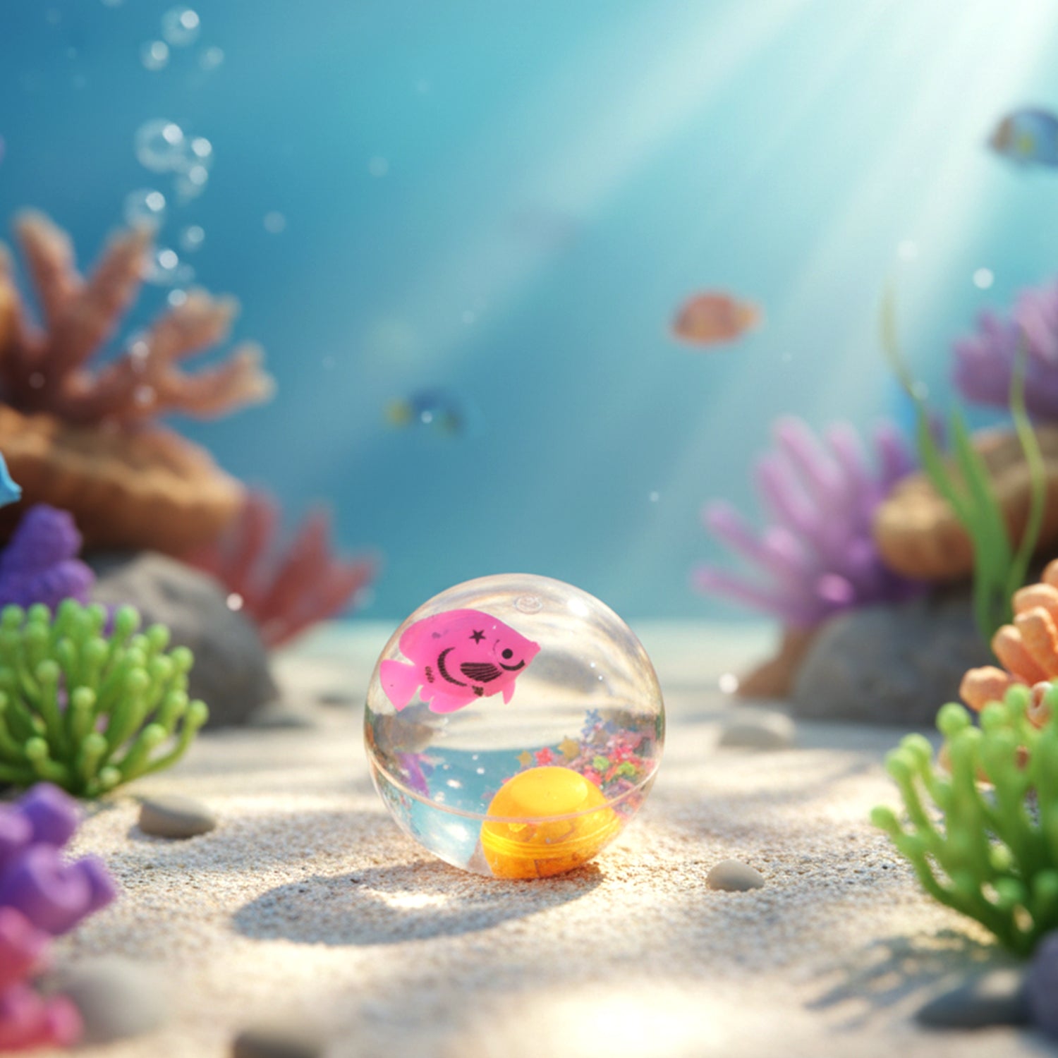 Light-Up Transparent Bouncy Ball – Impact-Activated LED Flashing Sensory Toy (1 Pc)