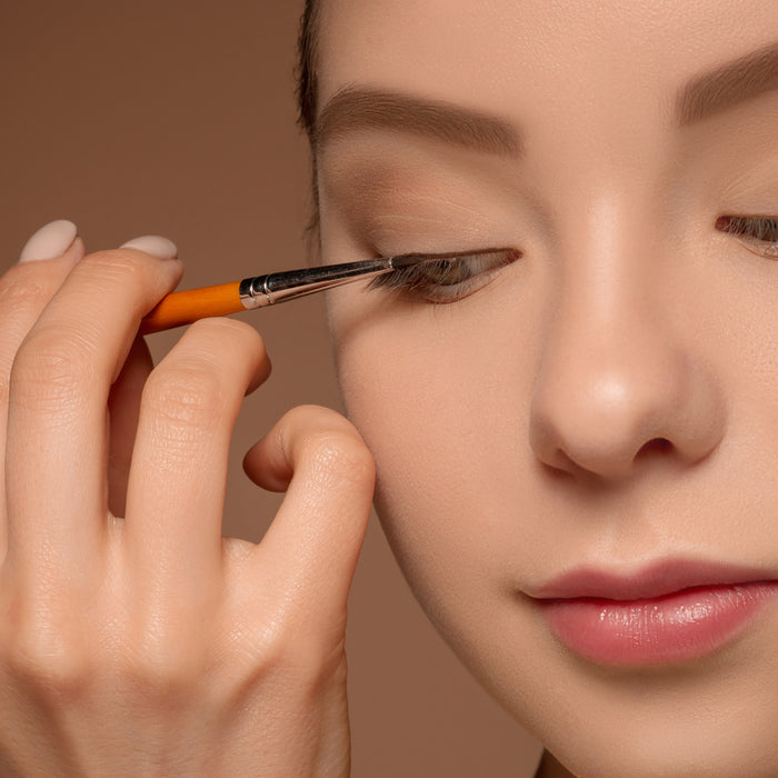 Travel Portable Mini Eye Makeup Brush, Apply Eyeshadow Eyeliner Eyebrow Brush Makeup Tools for eyeliner girl (1 Pc)