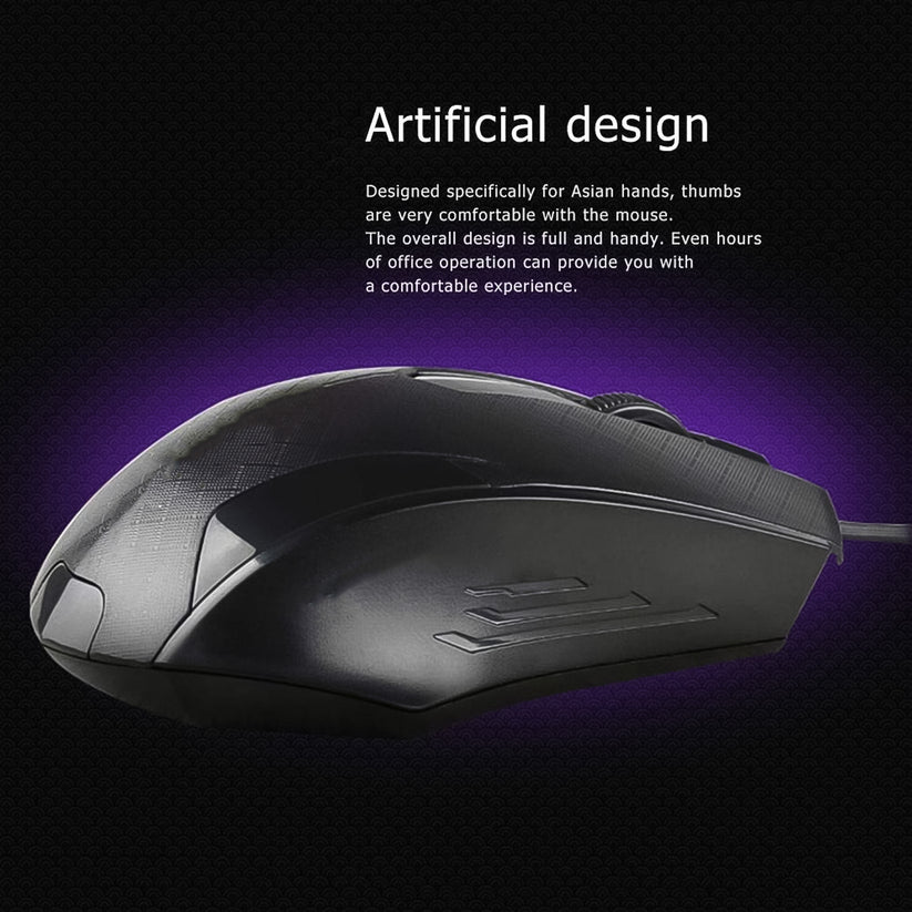 Wired Optical Mouse for Computer & Laptop - Reliable & Comfortable