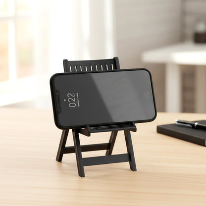 Mini Chair Shape Mobile Stand Holder (1 Pc / Balck Color)