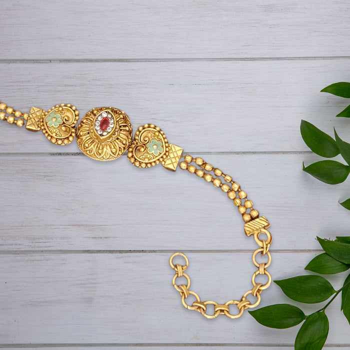 Golden Brass Bracelet – Shine with Style