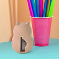 Cartoon Pencil Sharpener with Built-In Eraser – Fun & Practical