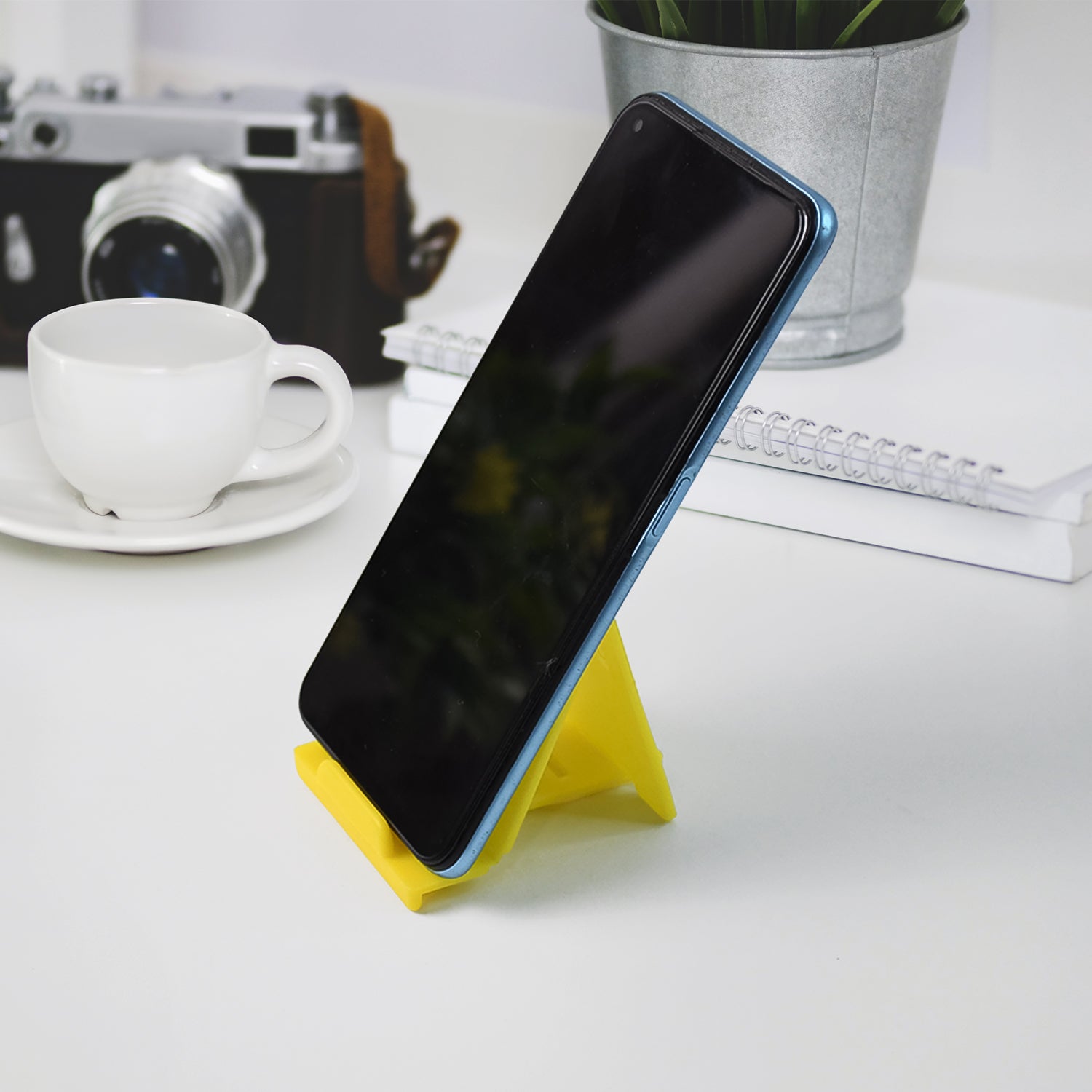 Customized / Personalized Adjustable Foldable Plastic Mobile Phone Stand (1 Pc / Mix Color)