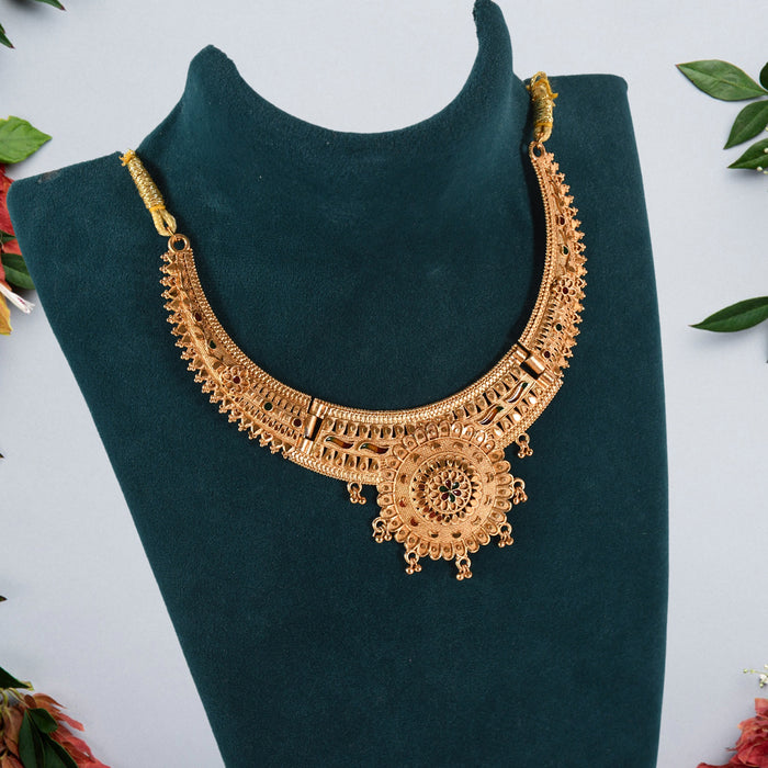 Radiant Gold-Plated Necklace Set