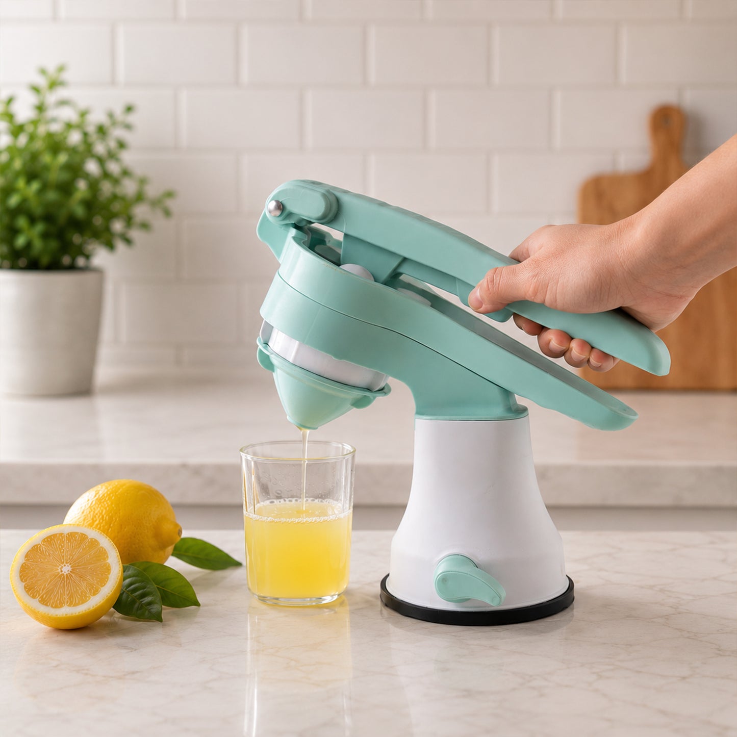 Squeeze Hand Juicer close-up
