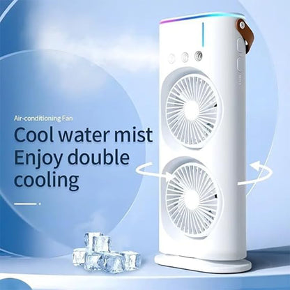 Portable Tower Mist Spray Cooling Fan, Air Cooling Fan (1 Pc)