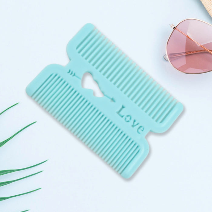12644 Double Hair Comb And Mirror Set For Women And Girls Casual And Travelling Use Folding Pocket Hairbrush, Mini Hair Comb Compact Travel Size, Hair Massage Comb, For Men Women And Girls