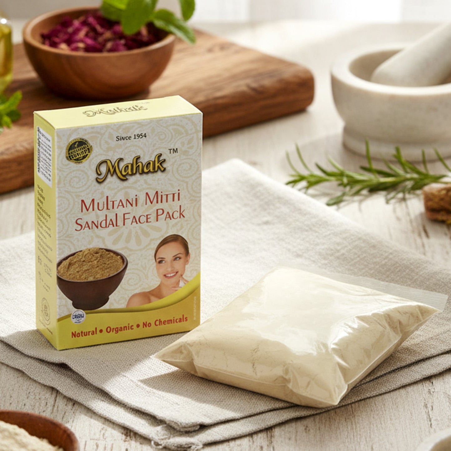 Herbal Multani Mitti and Sandal Face Pack – 80 gm