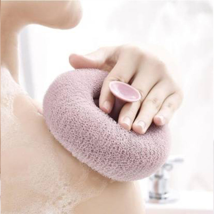 12626 Super Soft Bath Sponge Flower Suction Cup Bath Sponges for Shower Women Men Foam Loofah Sponge Exfoliating Bath Sponge Body Washer Reusable loofah Massage Bath (1 pc)