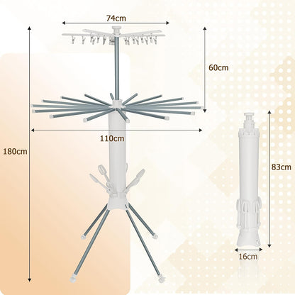 Multi-Layer Foldable Clothes Drying Rack Set